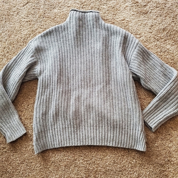 Madewell Mock Neck Side-Button Pullover Medium - Picture 7 of 7